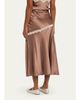 LoveShackFancy Emmabelle Lace-Trim Silk Midi Skirt - 3