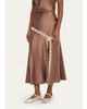 LoveShackFancy Emmabelle Lace-Trim Silk Midi Skirt - 4