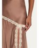 LoveShackFancy Emmabelle Lace-Trim Silk Midi Skirt - 5