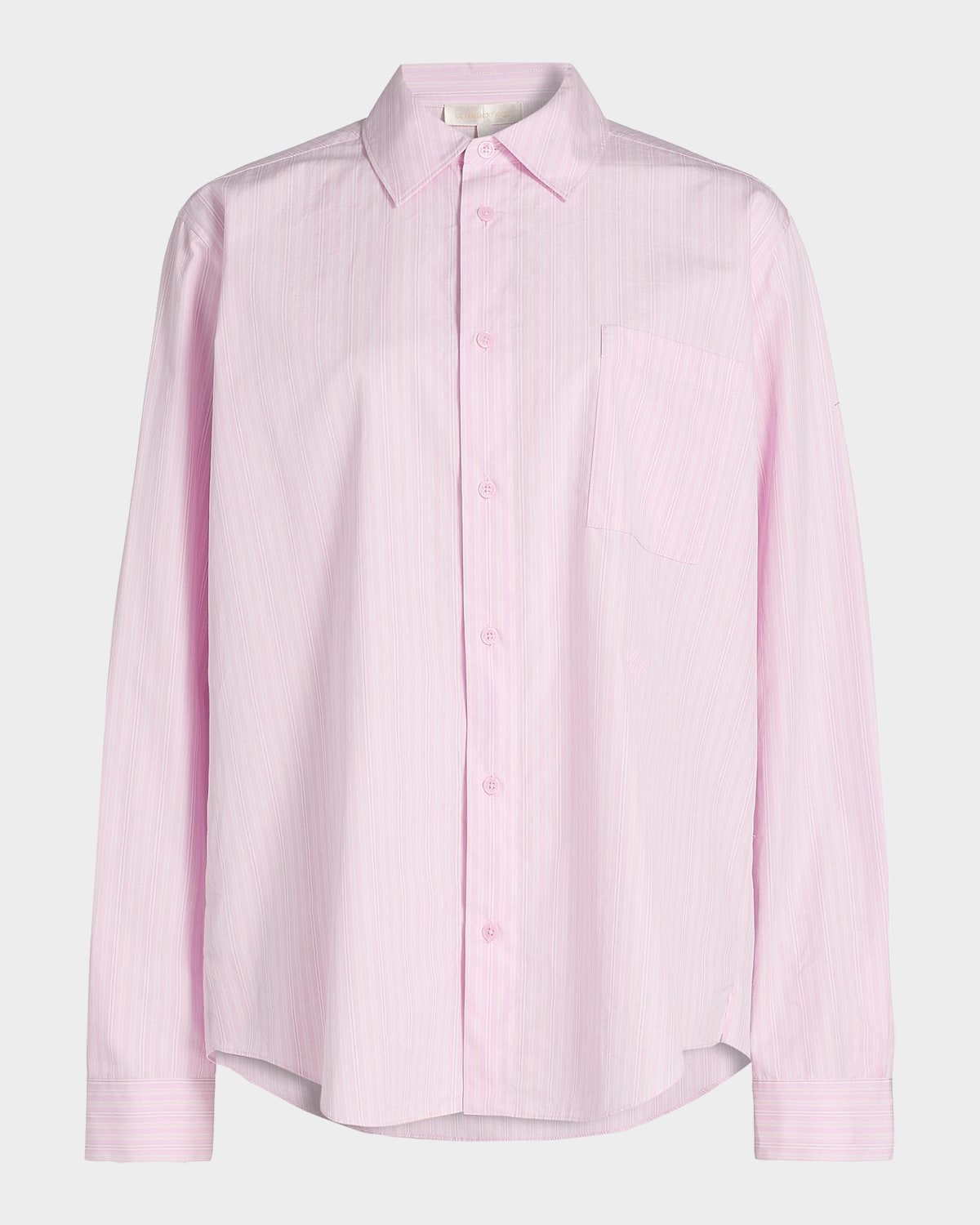 LoveShackFancy Hudley Striped Cotton Shirt
