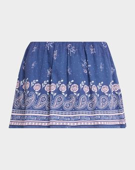 LoveShackFancy Jonie Bandana Print Mini Skort