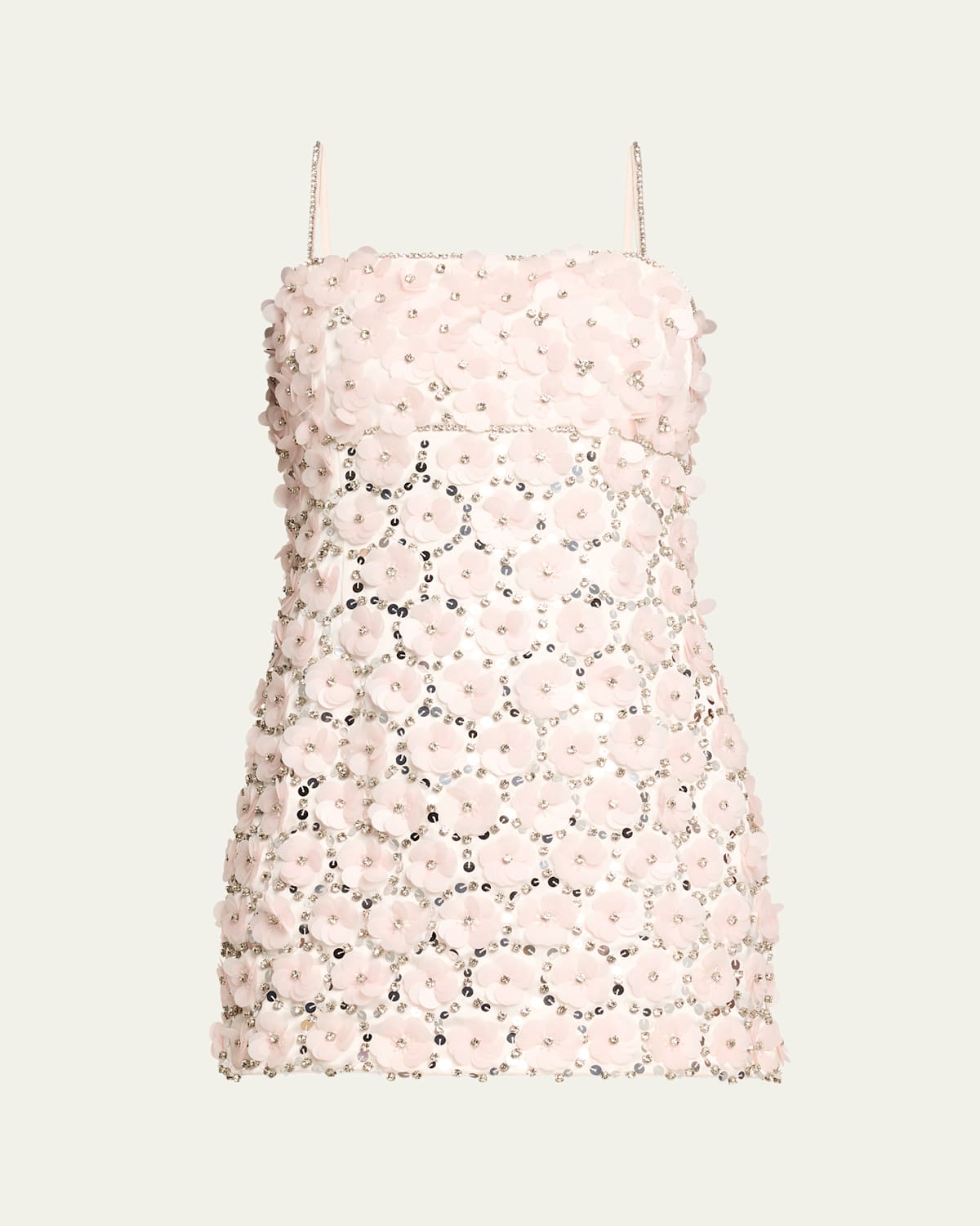 katarina mini dress Katarina Crystal Rose Embellished Mini Dress