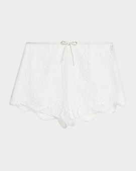 LoveShackFancy Lavendine Lace Shorts