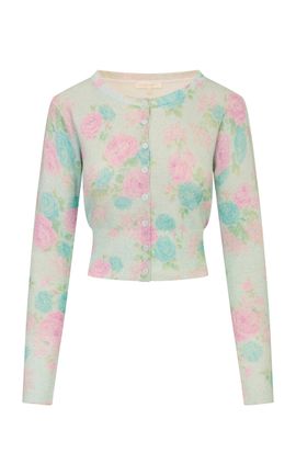 LoveShackFancy LoveShackFancy Adeanne Floral Cardigan