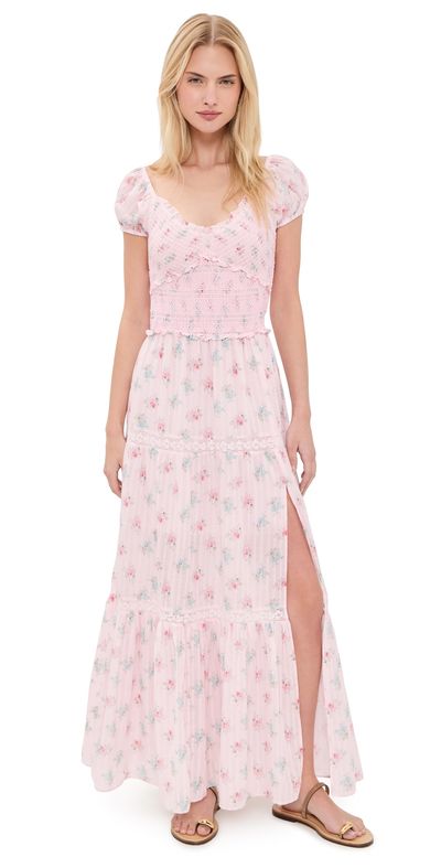 Loveshackfancy Amandla Dress Eau De Rose