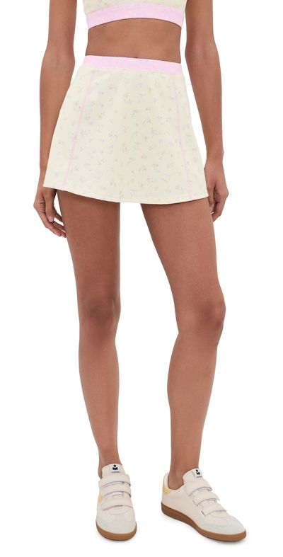 LoveShackFancy LoveShackFancy Annelie Skort Lemon Haze
