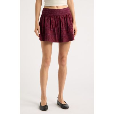 LoveShackFancy LoveShackFancy Anwen Embroidered Miniskirt