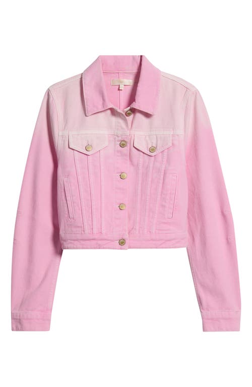 LoveShackFancy LoveShackFancy Bardot Ombré Denim Trucker Jacket
