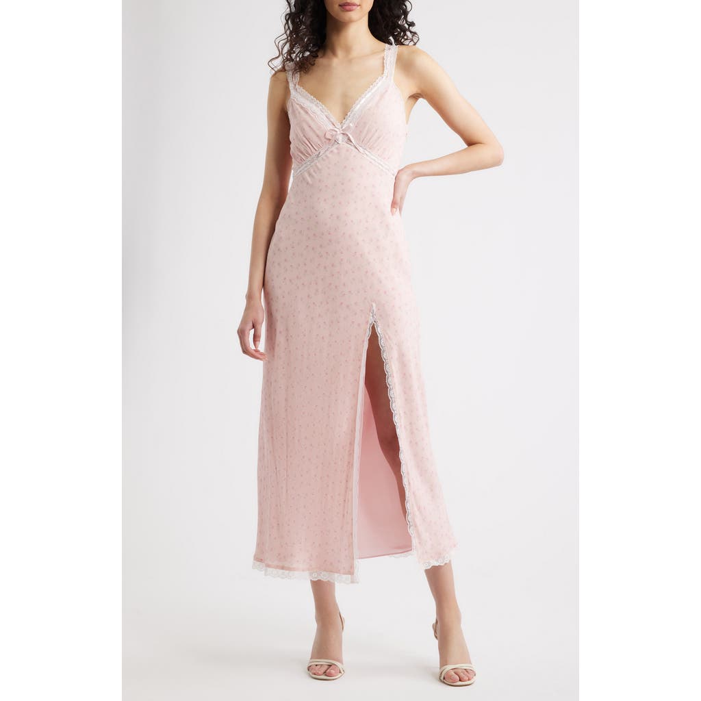 LoveShackFancy LoveShackFancy Beverly Lace Detail Slipdress