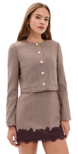 LoveShackFancy LoveShackFancy Carlatta Jacket Terra Rosa