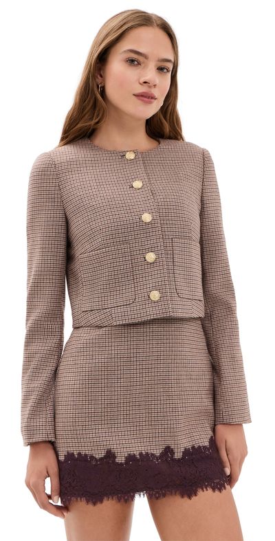LoveShackFancy LoveShackFancy Carlatta Jacket Terra Rosa