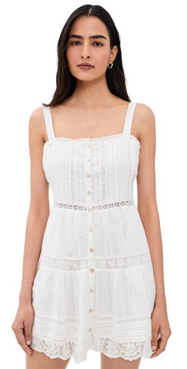 LoveShackFancy LoveShackFancy Charlize Dress Optic White