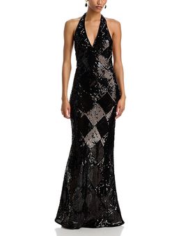 Loveshackfancy LoveShackFancy Cherlyn Embellished Halter Dress