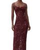 LoveShackFancy LoveShackFancy Ciona Dress Bordeaux - 1