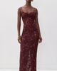 LoveShackFancy LoveShackFancy Ciona Dress Bordeaux - 2