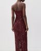 LoveShackFancy LoveShackFancy Ciona Dress Bordeaux - 3