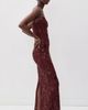 LoveShackFancy LoveShackFancy Ciona Dress Bordeaux - 4