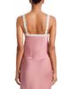 Loveshackfancy LoveShackFancy Effy Lace Trim Satin Top - 3