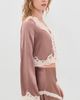 LoveShackFancy LoveShackFancy Elarine Silk Blouse Mocha - 4