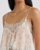 LoveShackFancy LoveShackFancy Elysia Eyelash Lace Trim Crop Cotton & Silk Top - 4