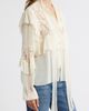 LoveShackFancy LoveShackFancy Farah Ruffle Detail Button-Up Shirt - 3
