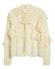 LoveShackFancy LoveShackFancy Farah Ruffle Detail Button-Up Shirt - 5
