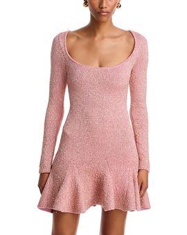 Loveshackfancy LoveShackFancy Fiorita Embellished Knit Mini Dress