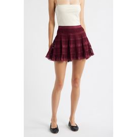 LoveShackFancy LoveShackFancy Fleetta Tiered Miniskirt