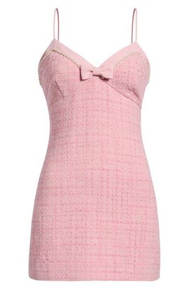 LoveShackFancy LoveShackFancy Florencio Sleeveless Tweed Minidress