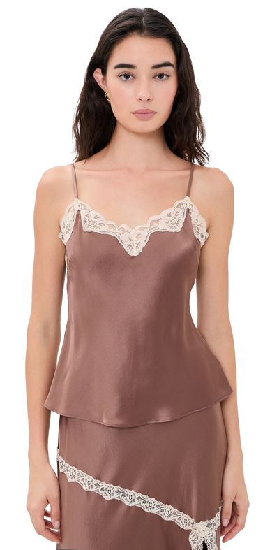 LoveShackFancy LoveShackFancy Franna Top Mocha