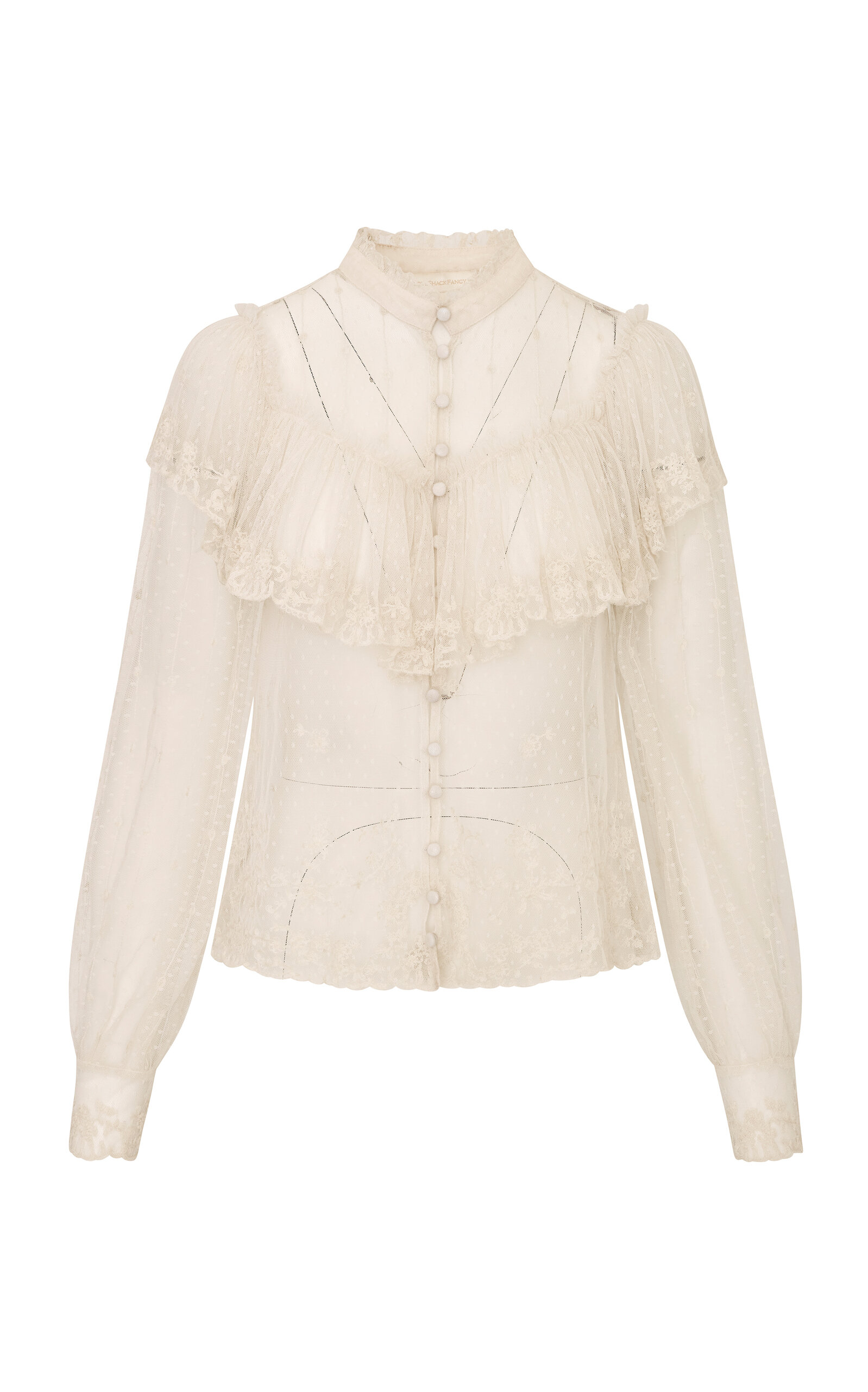 LoveShackFancy LoveShackFancy Gemmi Vignette Embroidery Blouse