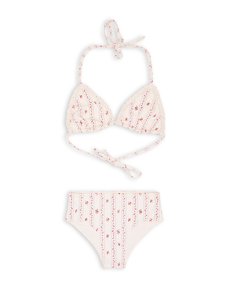 Loveshackfancy LoveShackFancy Girls' Finnie Two Piece Swimsuit