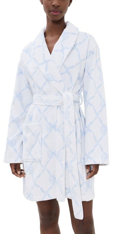 LoveShackFancy LoveShackFancy Indie Bathrobe High Tide Blue
