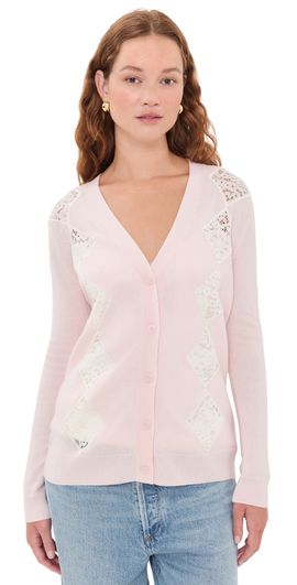 LoveShackFancy LoveShackFancy Ismeria Cardigan Spiced Quartz