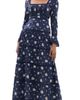 LoveShackFancy LoveShackFancy Ivelle Dress Inkwash - 1