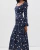 LoveShackFancy LoveShackFancy Ivelle Dress Inkwash - 4