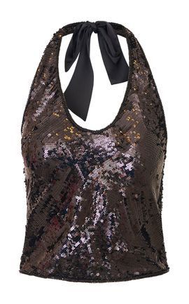 LoveShackFancy LoveShackFancy Ivira Sequined Top