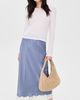LoveShackFancy LoveShackFancy Janella Skirt Weathered Blue - 5
