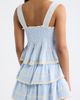 LoveShackFancy LoveShackFancy Kaelin Lace Trim Ruffle Sleeveless Top - 2
