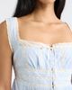 LoveShackFancy LoveShackFancy Kaelin Lace Trim Ruffle Sleeveless Top - 4