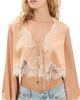 LoveShackFancy LoveShackFancy Kately Top Pale Gold - 1