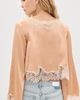 LoveShackFancy LoveShackFancy Kately Top Pale Gold - 3