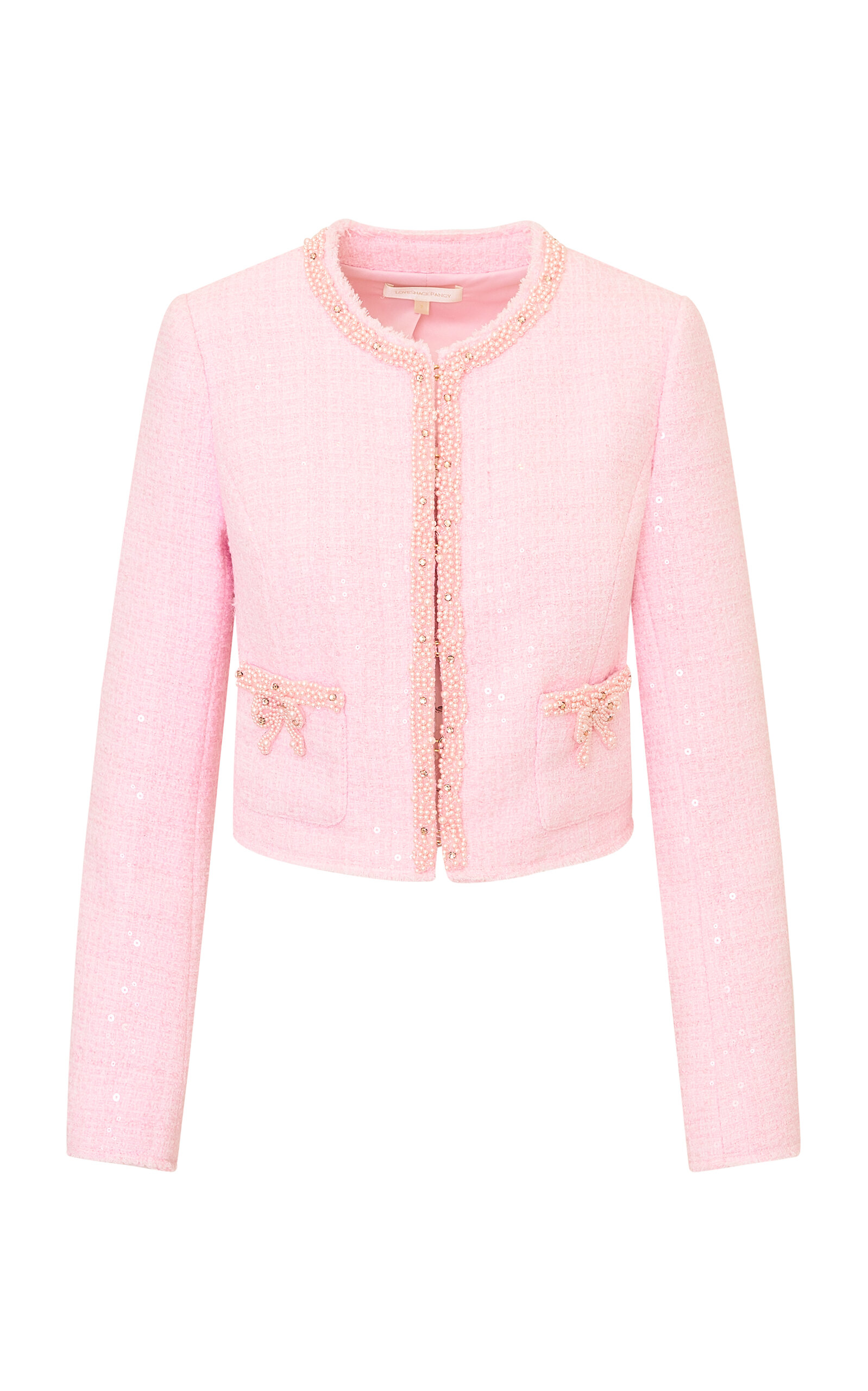 LoveShackFancy LoveShackFancy Kelli Embellished Tweed Jacket