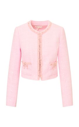 LoveShackFancy LoveShackFancy Kelli Embellished Tweed Jacket