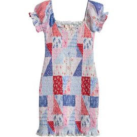 LoveShackFancy LoveShackFancy Kids' Mini Solier Smocked Patchwork Dress