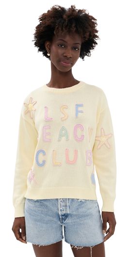 LoveShackFancy LoveShackFancy Kora Nautical Pullover MARINE DUSK