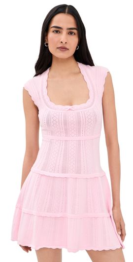 LoveShackFancy LoveShackFancy Laighton Dress Candy Floss Pink