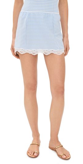 LoveShackFancy LoveShackFancy Lilosa Swim Skirt SEASIDE MORNING