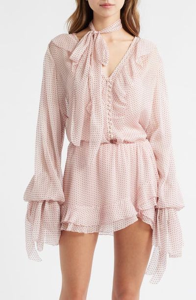 LoveShackFancy LoveShackFancy Linette Dot Print Woven Shirt