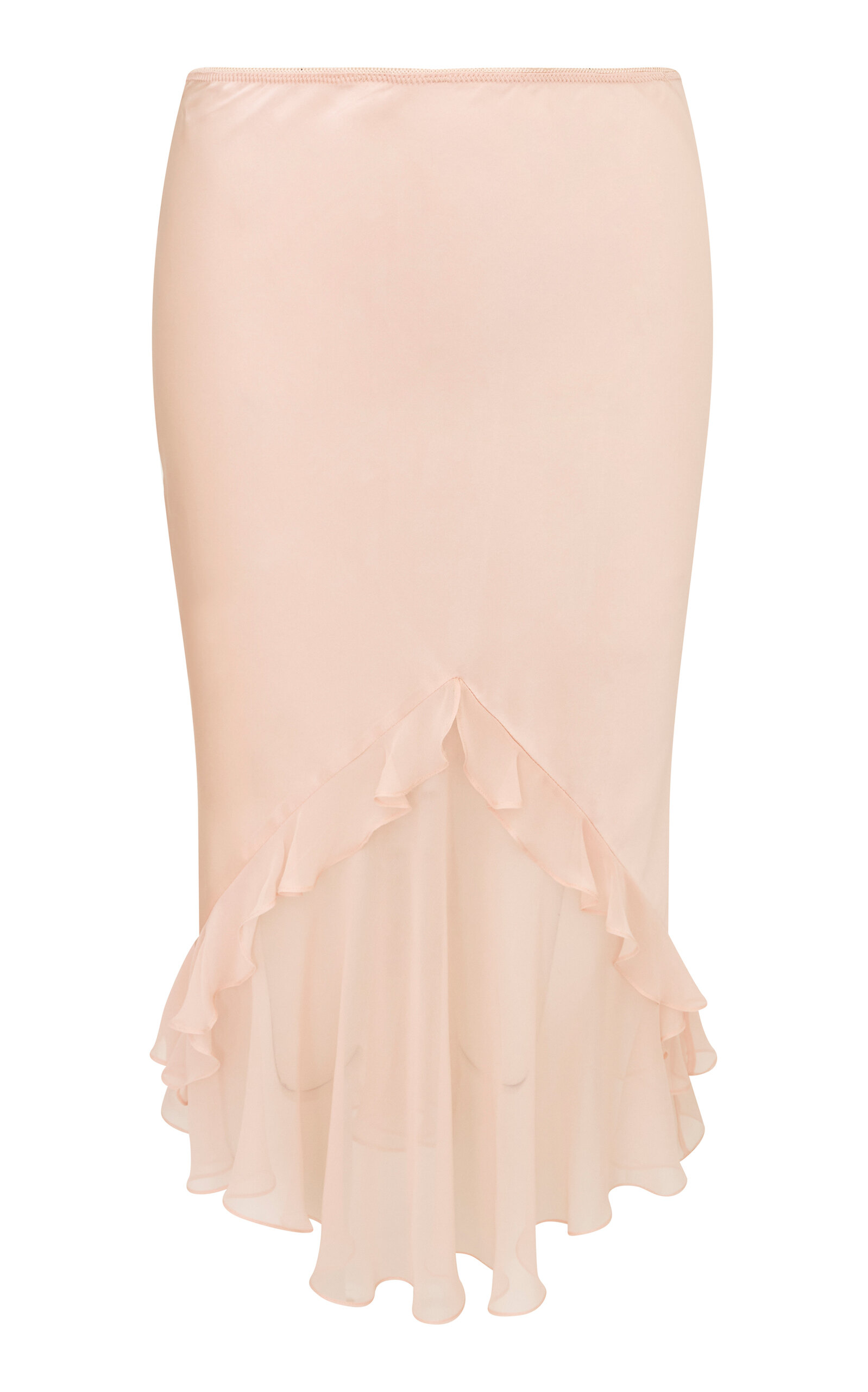 LoveShackFancy LoveShackFancy Lucinde Silk Midi Skirt
